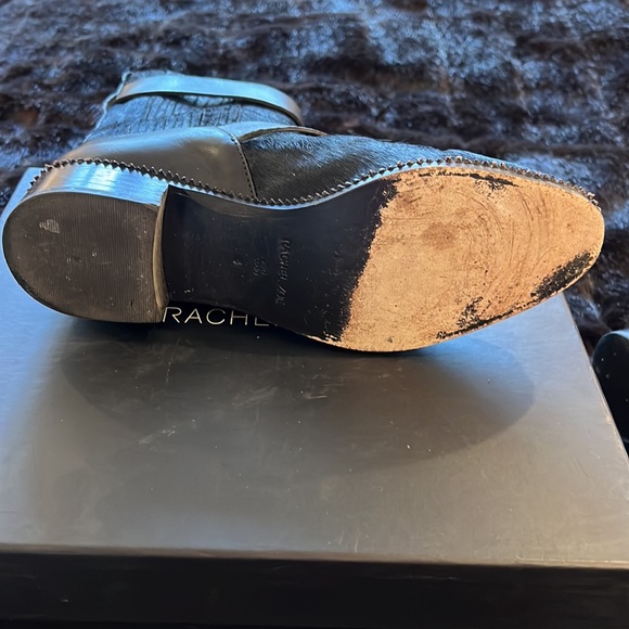 HP🎉🥰 Rachel Zoe calf hair biker boots. Real leather / hair. Gently worn. Sz 8. - Picture 12 of 14